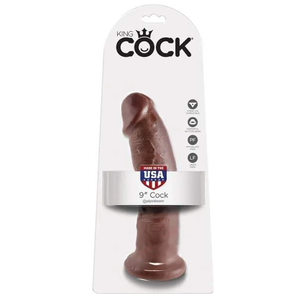 9 Hahn Braun 22,9 cm von King Cock | Fesselliebe.de