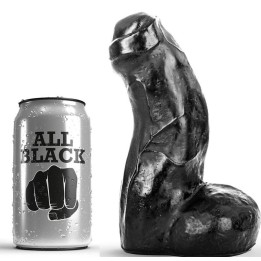 Realistischer Dong Schwarz 17 cm von All Black | Fesselliebe.de