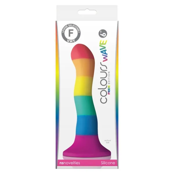 Lgbt Flagge Dildo Welle 17 cm von Pride | Fesselliebe.de