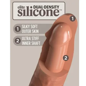 Elite Bequemer Verstellbarer Gurt mit Dildo 17,8 cm von King Cock