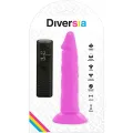 Flexibler Vibrierender Dildo Lila 23 cm -O- 4,3 cm von Diversia