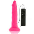 Flexibler Dildo mit Vibration Rosa 23 cm -O- 4,3 cm von Diversia