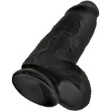 Polliger Realistischer Penis 23 cm Schwarz von King Cock | Fesselliebe.de