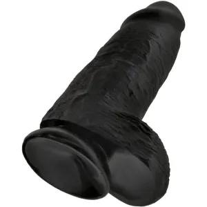 Polliger Realistischer Penis 23 cm Schwarz von King Cock