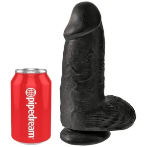 Polliger Realistischer Penis 23 cm Schwarz von King Cock