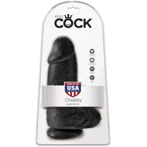 Polliger Realistischer Penis 23 cm Schwarz von King Cock
