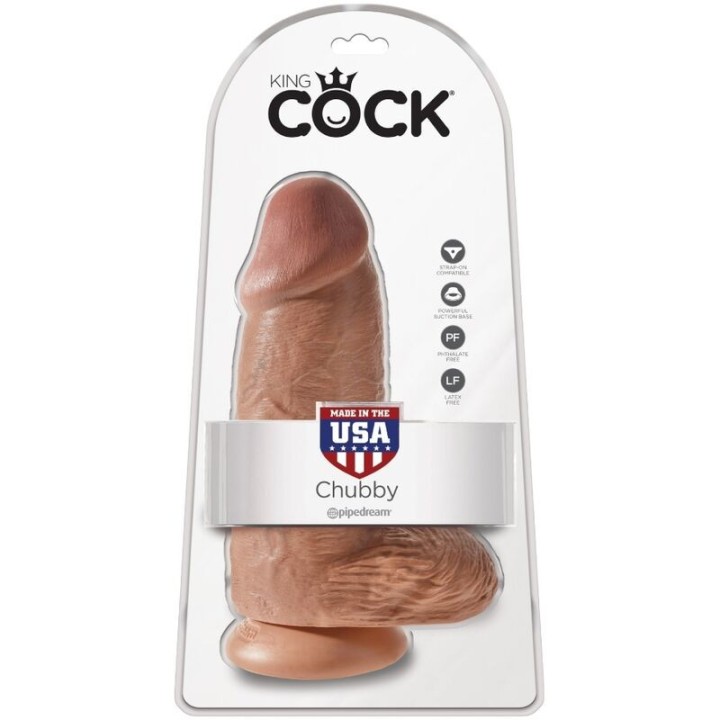 Polliger Realistischer Penis 23 cm Karamell von King Cock | Fesselliebe.de
