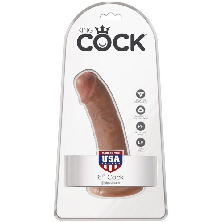 Realistischer Penis 15 cm Karamell von King Cock | Fesselliebe.de