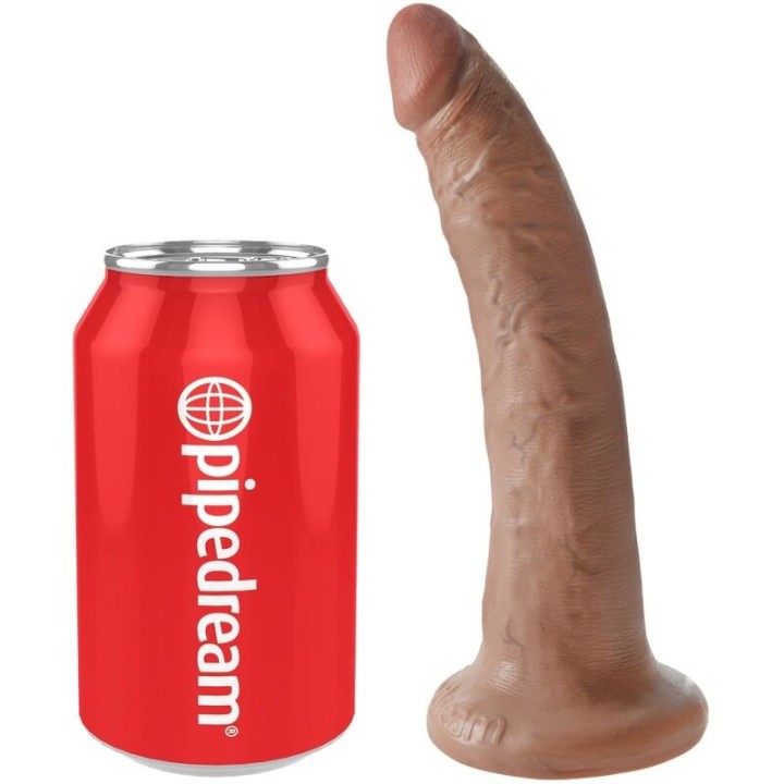 Realistischer Penis 17,5 cm Karamell von King Cock | Fesselliebe.de
