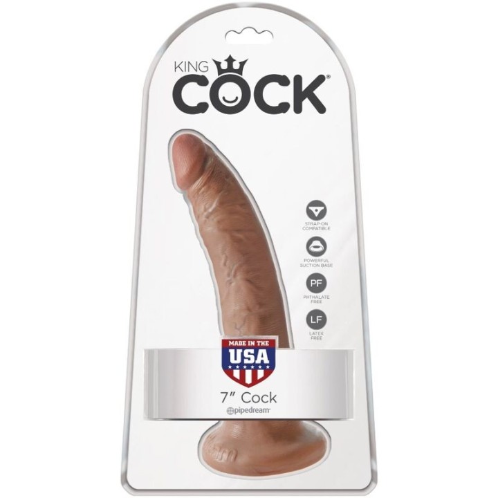 Realistischer Penis 17,5 cm Karamell von King Cock | Fesselliebe.de