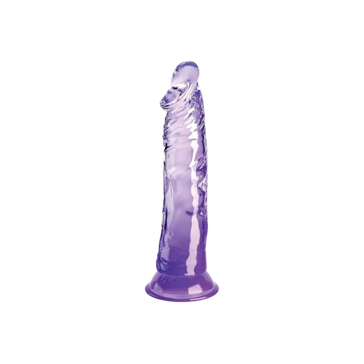 Clear Realistischer Penis 19,7 cm Lila von King Cock | Fesselliebe.de