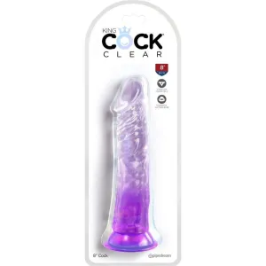 Clear Realistischer Penis 19,7 cm Lila von King Cock