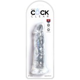 Klarer Realistischer Penis 19,7 cm Transparent von King Cock | Fesselliebe.de