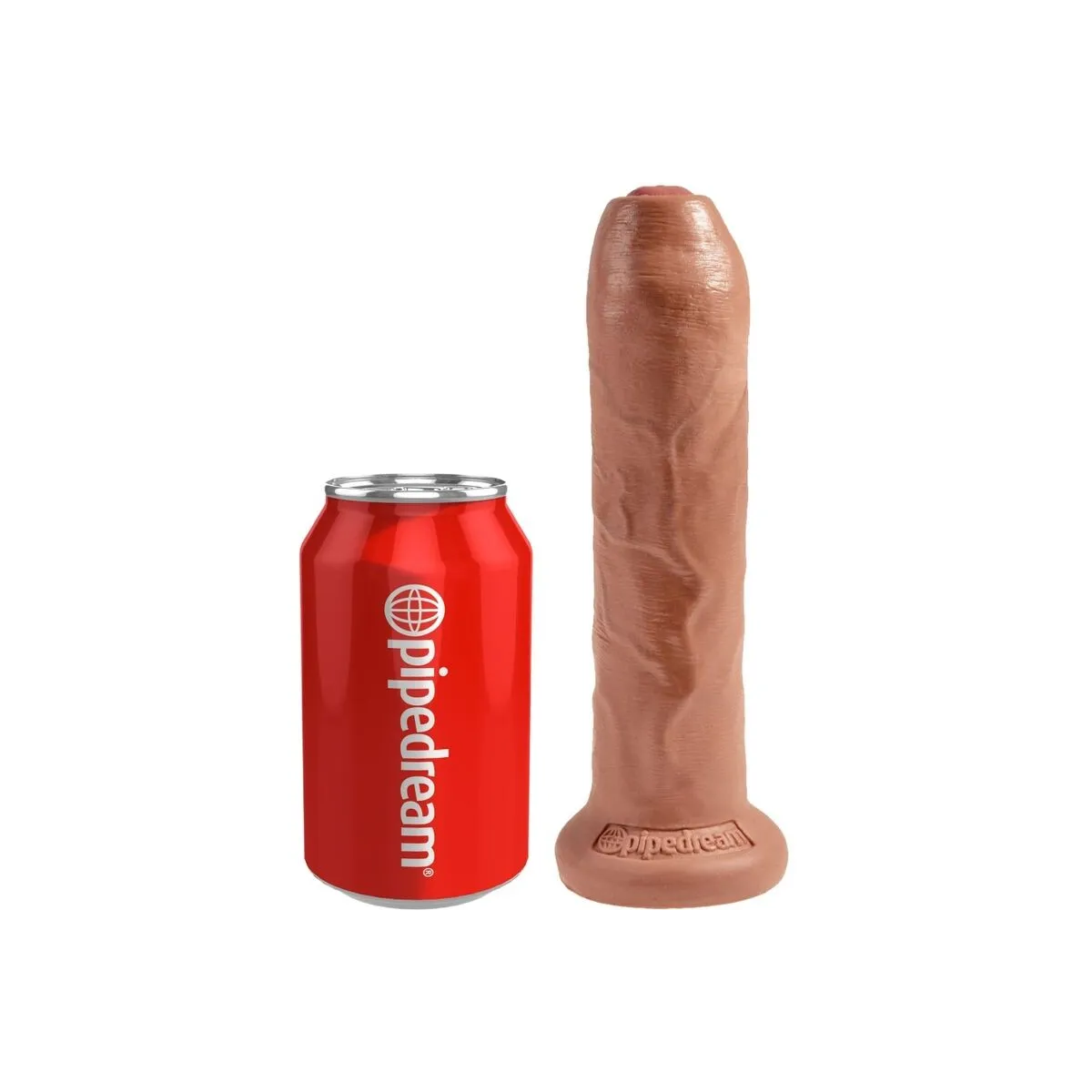 Ungeschnittener Realistischer Penis 17,8 cm Karamell von King Cock | Fesselliebe.de