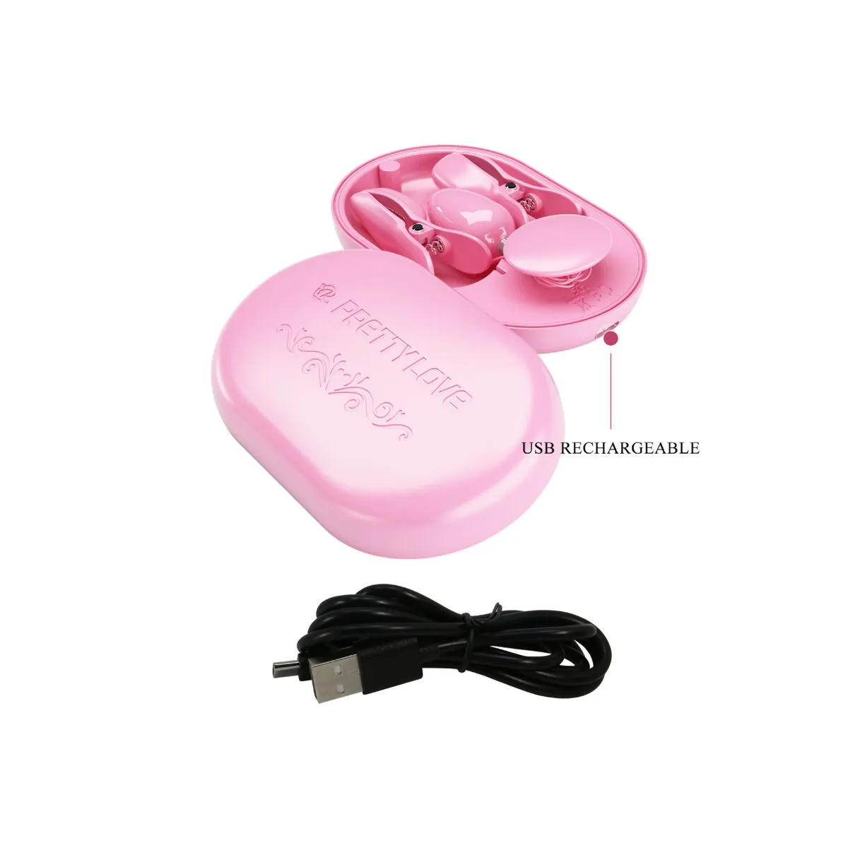 Überraschungsbox Rosa Elektrostimulationspinzette von Pretty Love Flirtation | Fesselliebe.de