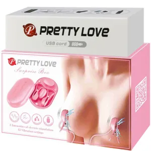 Überraschungsbox Rosa Elektrostimulationspinzette von Pretty Love Flirtation