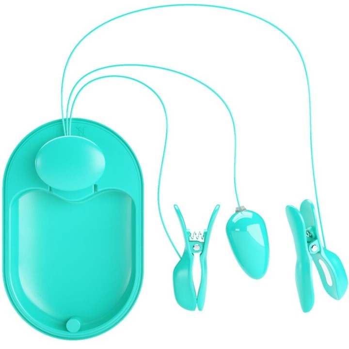 Surprise Box Blaue Elektrostimulationspinzette von Pretty Love Flirtation | Fesselliebe.de
