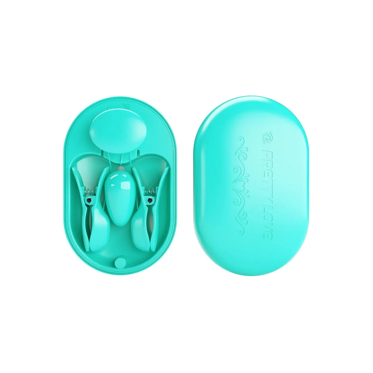 Surprise Box Blaue Elektrostimulationspinzette von Pretty Love Flirtation | Fesselliebe.de