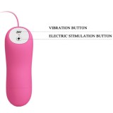 Romantische Wellenpizzen mit Vibration und Fuchsiaelektroschock von Baile Stimulating | Fesselliebe.de
