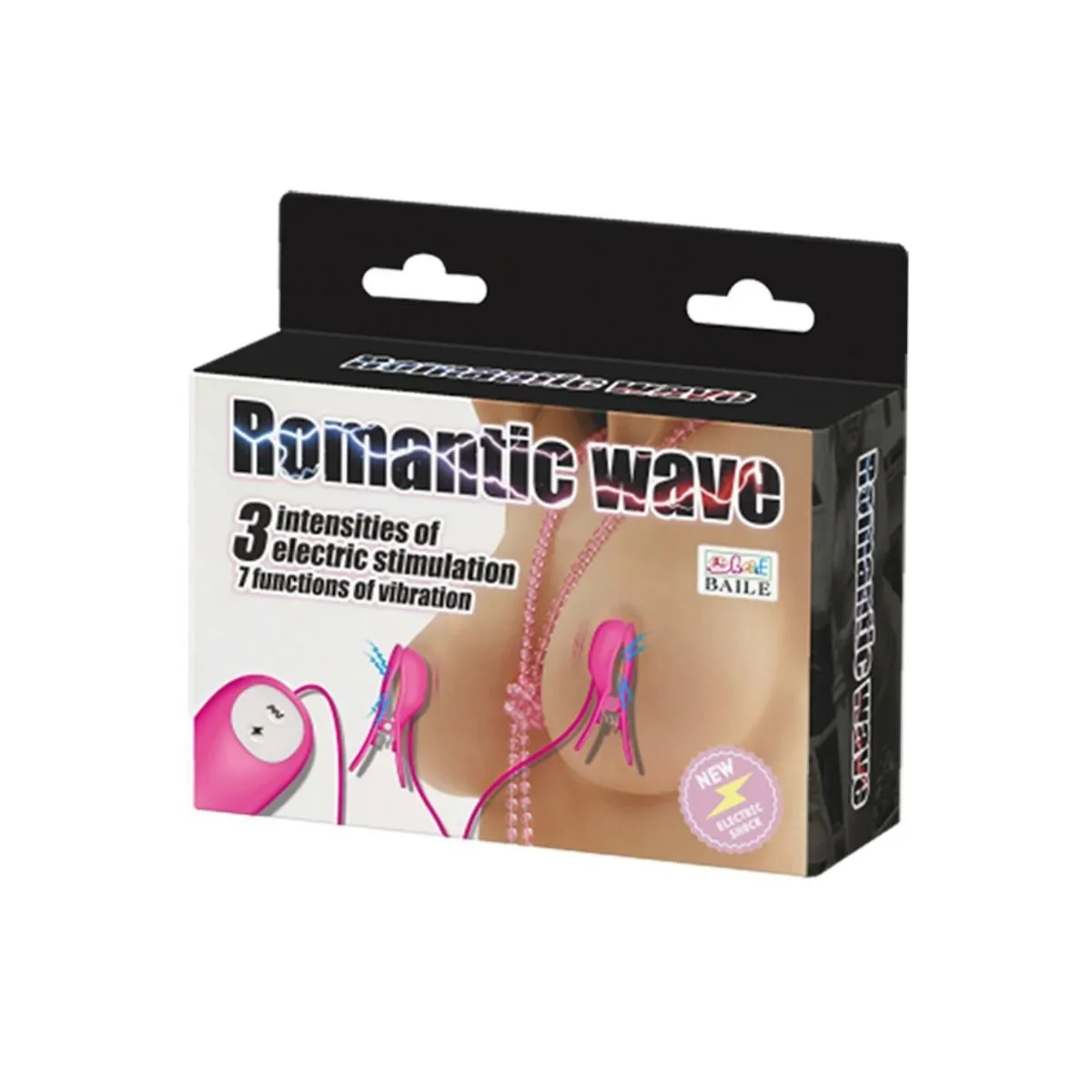 Romantische Wellenpizzen mit Vibration und Fuchsiaelektroschock von Baile Stimulating | Fesselliebe.de