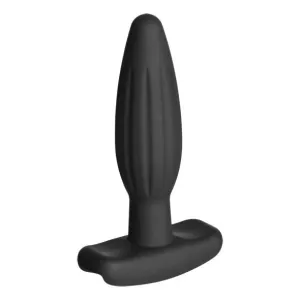 Silikon Schwarz Rocker Butt Plug Klein von Electrastim