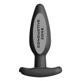 Silikon Schwarz Rocker Butt Plug Mittel von Electrastim | Fesselliebe.de