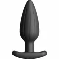 Silikon Schwarz Rocker Butt Plug Gro von Electrastim