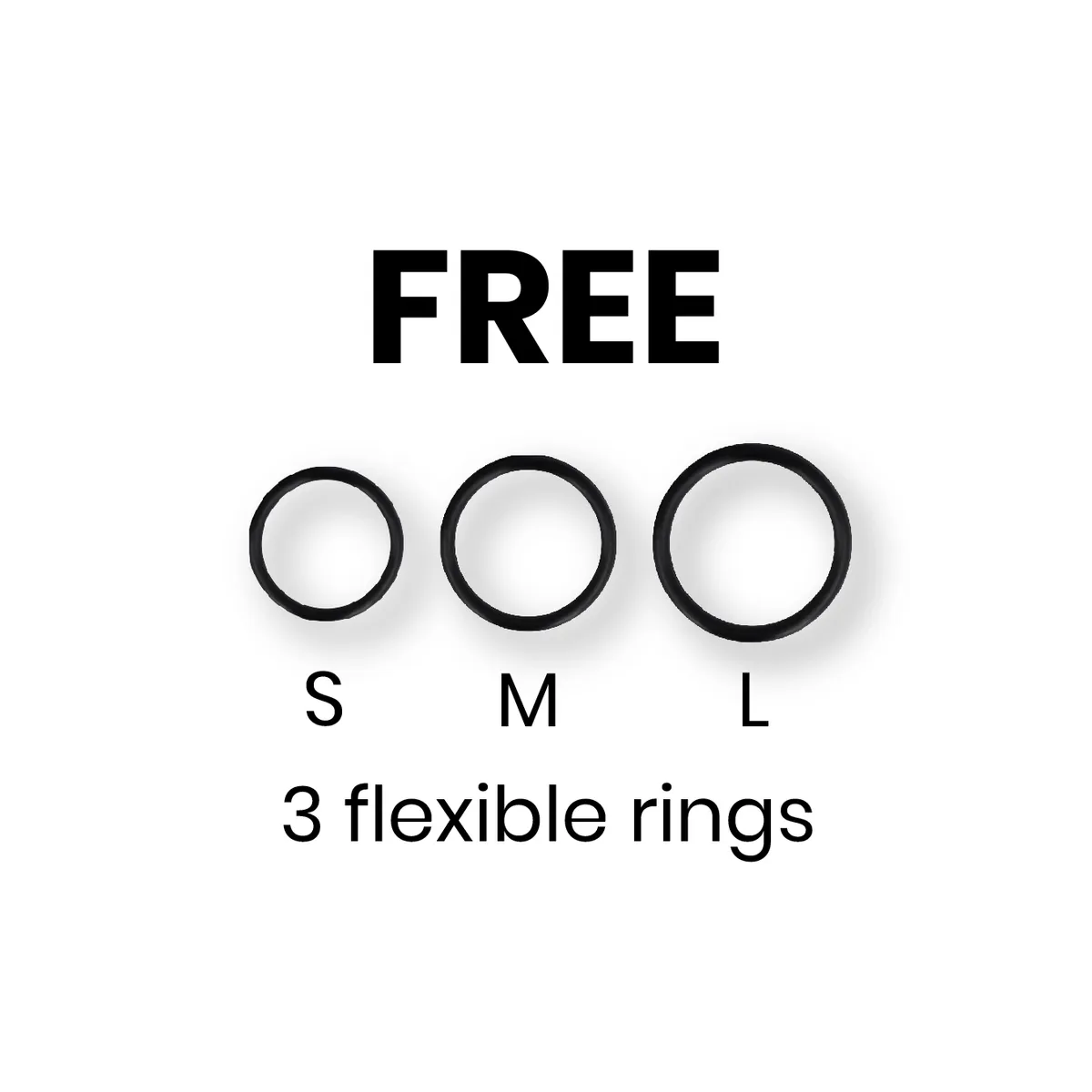 Strap-On-Gurt mit 3 Ringen Gratis von Cyber Silicock | Fesselliebe.de