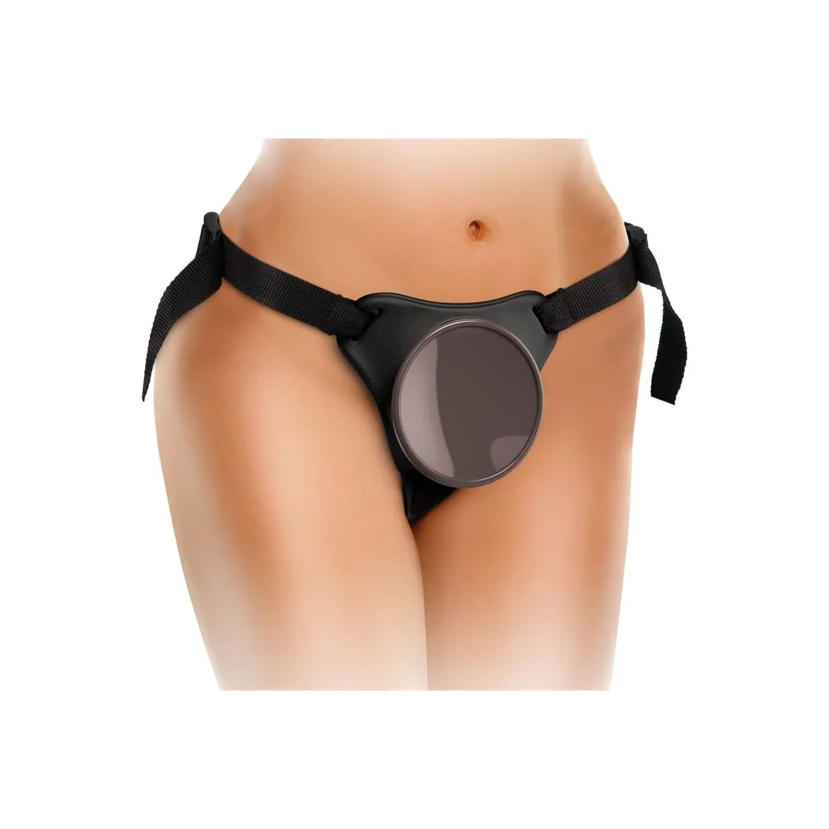 Elite Deluxe Verstellbares Harness-Kit Ring mit Hoden & Dildo 20,3 cm von King Cock | Fesselliebe.de