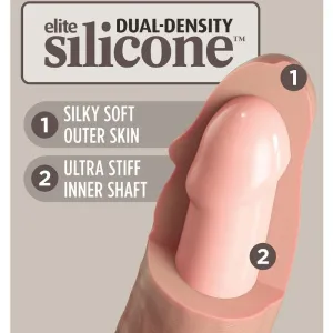 Elite Deluxe Verstellbares Harness-Kit Ring mit Hoden & Dildo 20,3 cm von King Cock