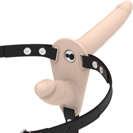 Doppelte Penetration, Fleisch-Vibrator von Fetish Submissive Harness | Fesselliebe.de