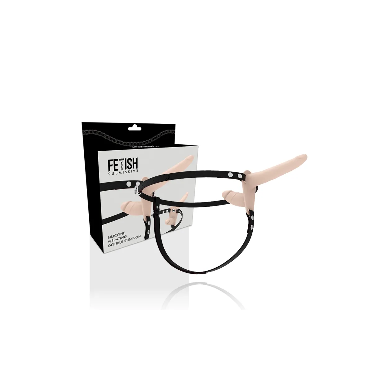 Doppelte Penetration, Fleisch-Vibrator von Fetish Submissive Harness | Fesselliebe.de