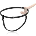 Doppelte Penetration, Fleisch-Vibrator von Fetish Submissive Harness