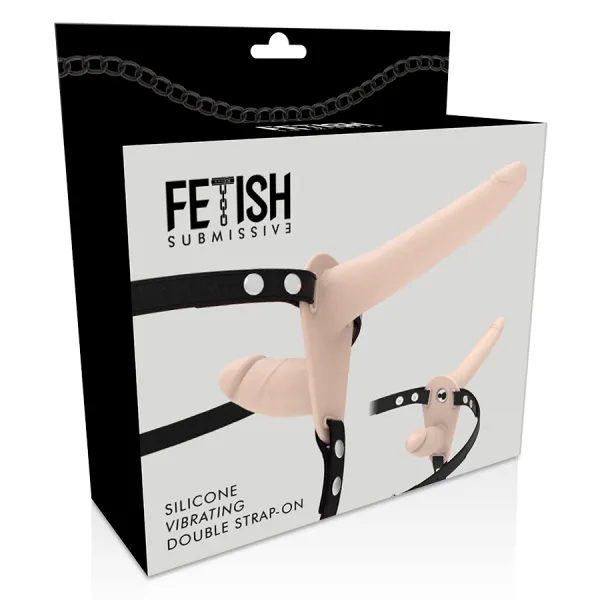 Doppelte Penetration, Fleisch-Vibrator von Fetish Submissive Harness | Fesselliebe.de