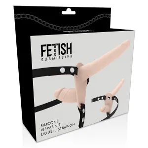 Doppelte Penetration, Fleisch-Vibrator von Fetish Submissive Harness