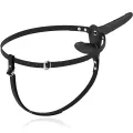 Doppelte Penetration Schwarzer Vibrator von Fetish Submissive Harness