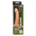 Maxx Ribbed Dual Penetrator 10 Vibrationen Fleisch von Calexotics