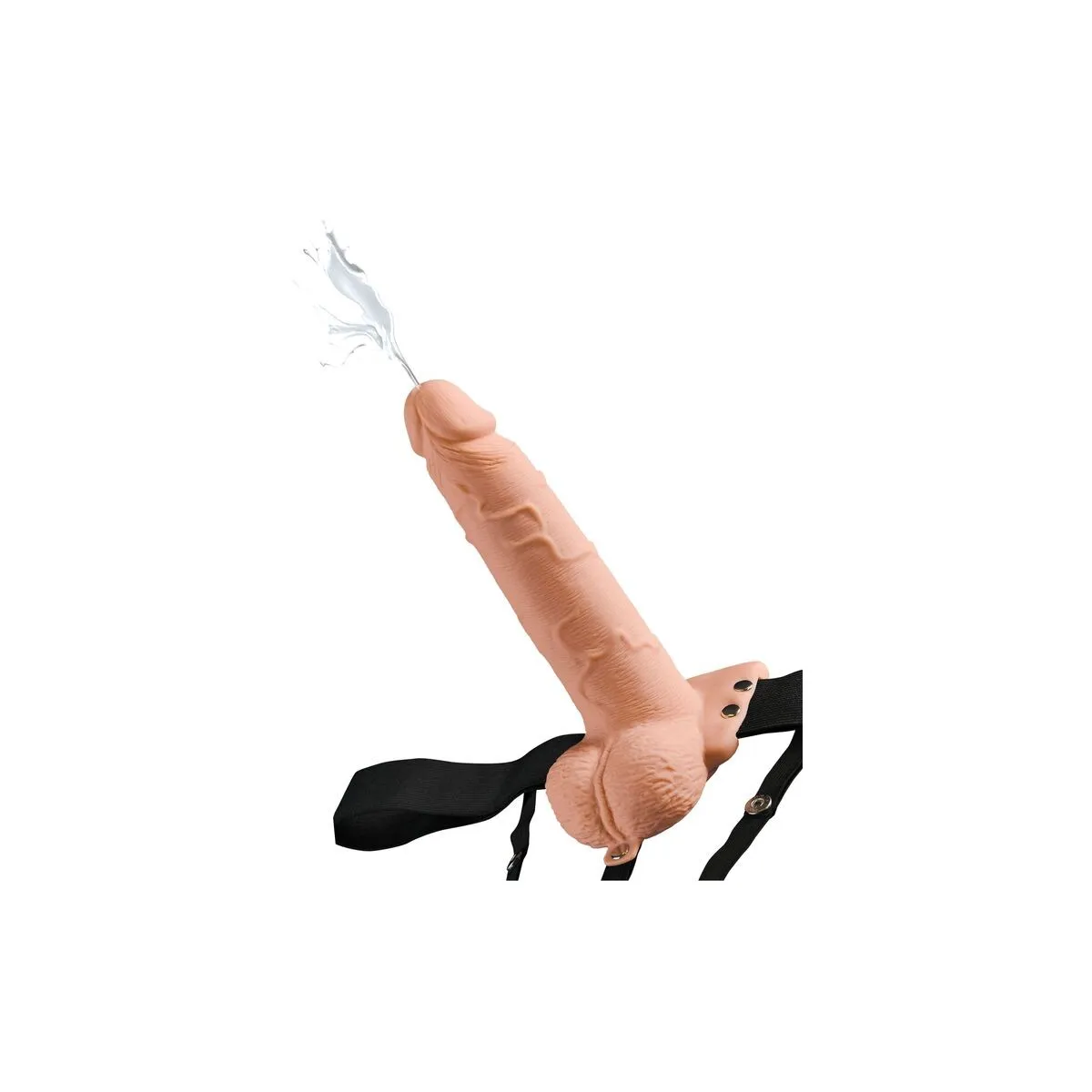 Verstellbarer Gurt mit realistischem Penis mit Spritzenden Bällen 19 cm von Fetish Fantasy Series | Fesselliebe.de
