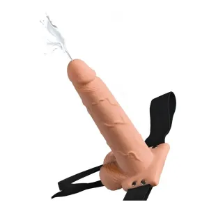 Verstellbarer Gurt mit realistischem Penis mit Spritzenden Bällen 19 cm von Fetish Fantasy Series