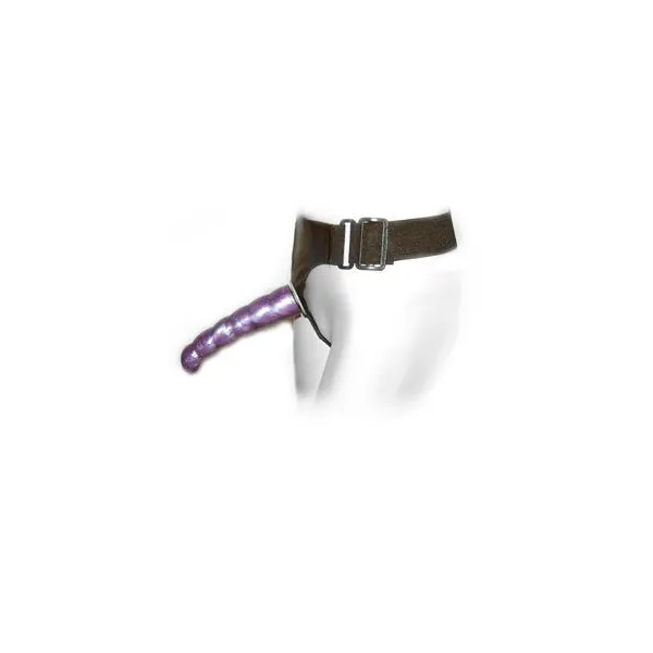 Weibliches Anal und Vaginalgeschirr Flieder G-Punkt 17 cm von Baile | Fesselliebe.de