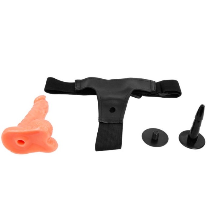 Gurt mit Realistischem Penis und Ultra Leidenschaftlichem Verstellbaren Höschen 15,5 cm von Baile Harness Collection | Fesselliebe.de