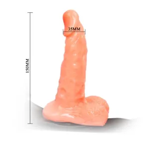 Gurt mit Realistischem Penis und Ultra Leidenschaftlichem Verstellbaren Höschen 15,5 cm von Baile Harness Collection