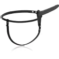 Schwarzes Silikon 15 cm von Fetish Submissive Harness