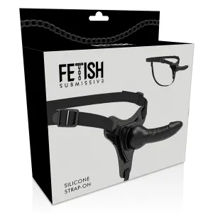 Realistisches Schwarzes Silikon 16 cm von Fetish Submissive Harness