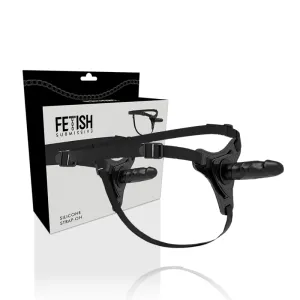 Realistisches Schwarzes Silikon 15 cm von Fetish Submissive Harness