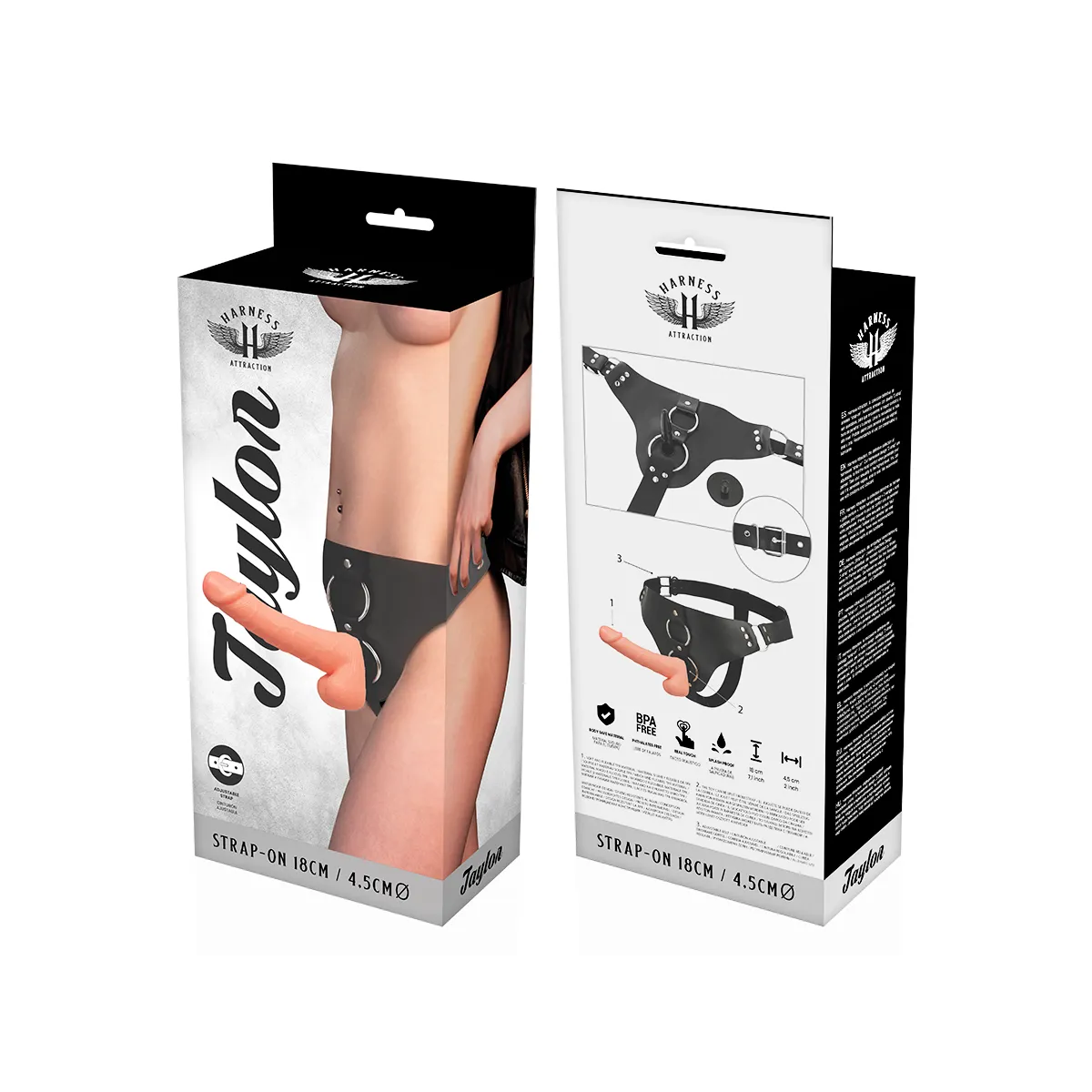 Rnes Taylor Deluxe 18 cm -O- 4,5 cm von Harness Attraction | Fesselliebe.de