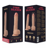 Strap-On Freeman Flüssige Silikon mit 3 Ringen Gratis 20 cm -O- 3,8 cm von Cyber Silicock | Fesselliebe.de