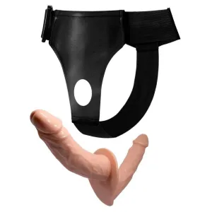Ultra Leidenschaftlicher Doppelter Dildo mit Harness von Baile Harness Collection