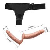 Ultra Leidenschaftlicher Doppelter Dildo mit Harness von Baile Harness Collection | Fesselliebe.de