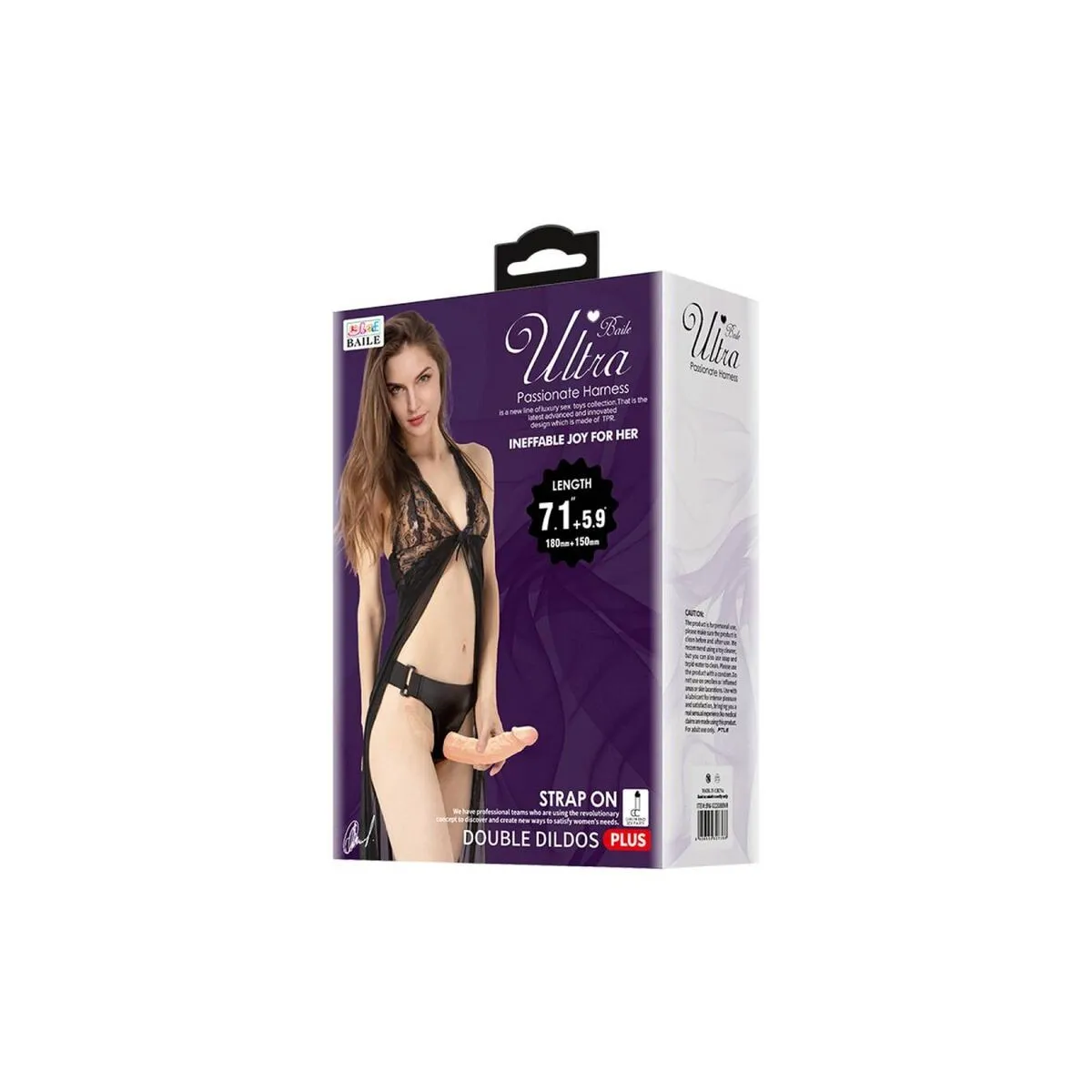 Ultra Leidenschaftlicher Doppelter Dildo mit Harness von Baile Harness Collection | Fesselliebe.de